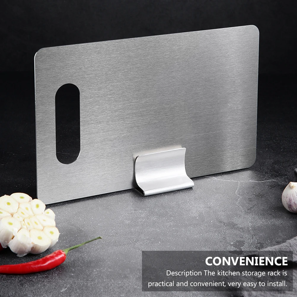 

1Pcs Portable Stainless Steel Sundries Storage Holder Perfect for Dining Room Kitchen Organization Cutting Board Holder