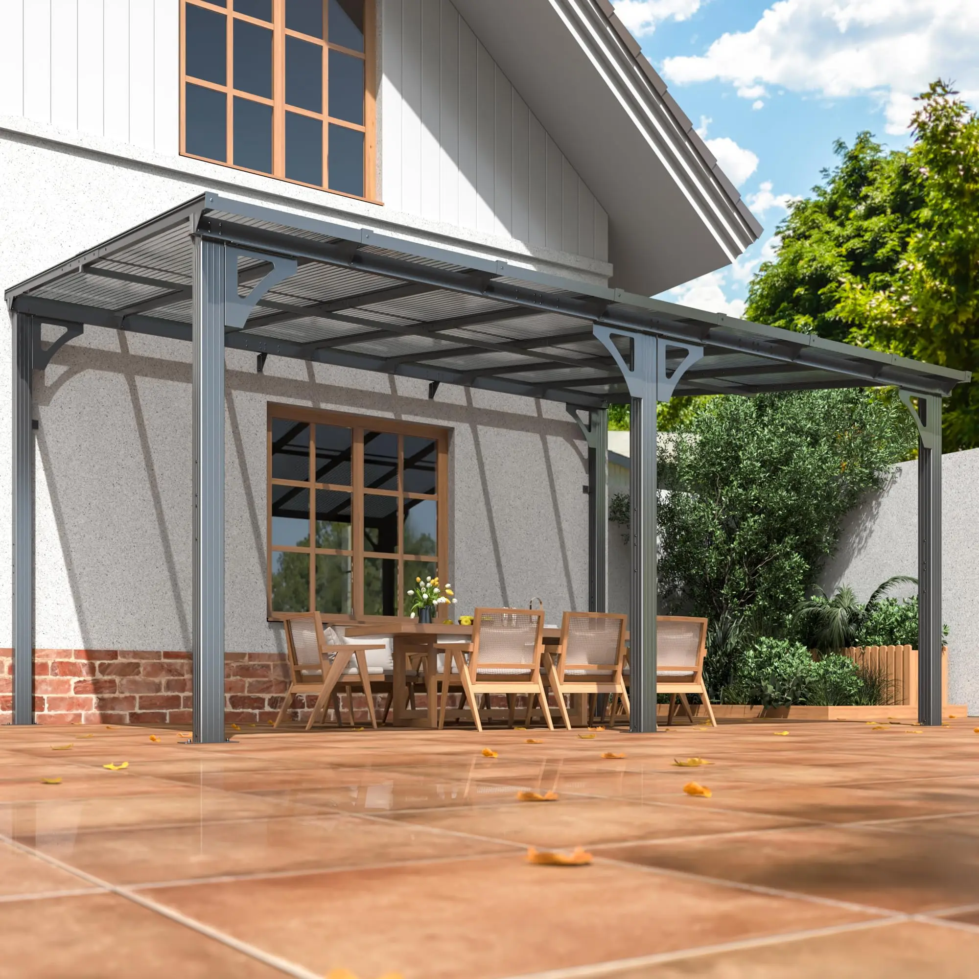 

VIWAT 10x8/10x14FT Hardtop Gazebo, Aluminum Frame & Galvanized Roof All-Weather Pavilion for Patio, Backyard w/ Easy Assemble
