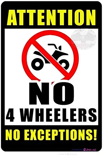 TSOSK табличка для улицы, новинка, Настенный декор, № 4 Wheelers, знак Hi Gloss, без ржавчины, прочный знак, внешний вариант для дома