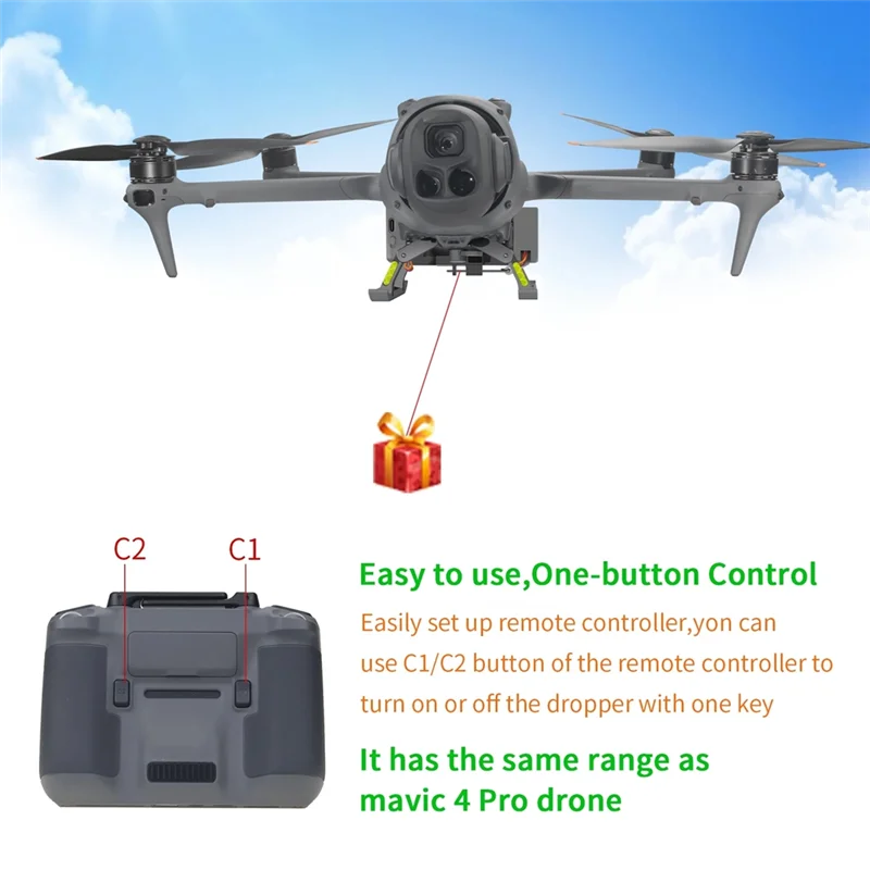 A13E-Rescue Fishing Life Drone Airdrop System For DJI Mavic 4 PRO Thrower Wedding Ring Thrower Send Gift For Dji Accessories