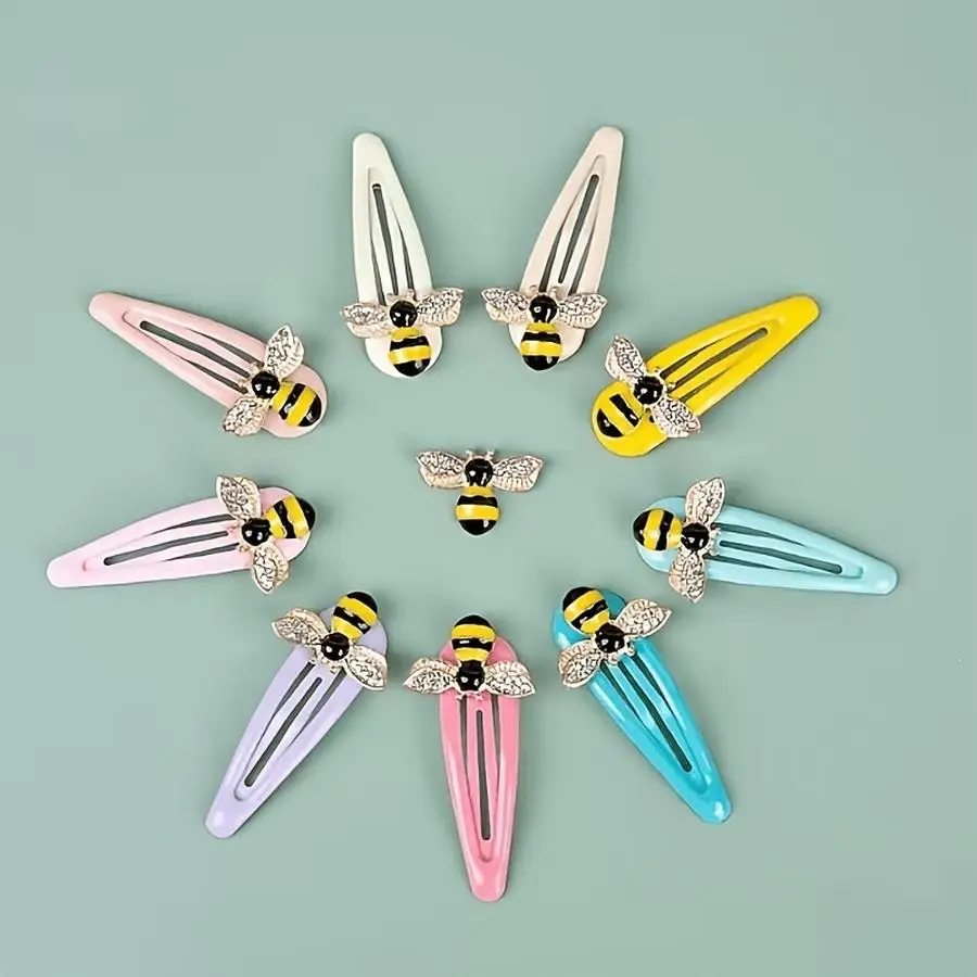 1/5/10/20/50/100pcs s/Set Colorful Inlaid Bee Pendant - Sparkling Jewelry Bee, Suitable for DIY Jewelry Making, Keychains, Scrap