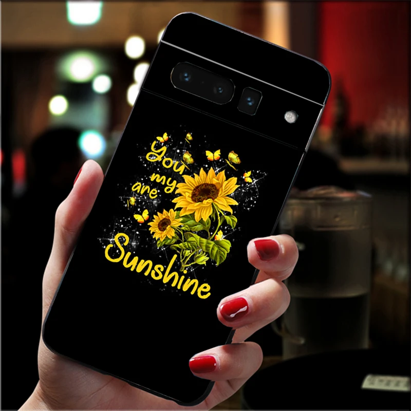 

Phone Case For Google Pixel 10 9 Pro XL 9A 8 7 6 Pro Pixel 8A 7A 6A Pixel 8 7 6 5 Beautiful Flower sunflower
