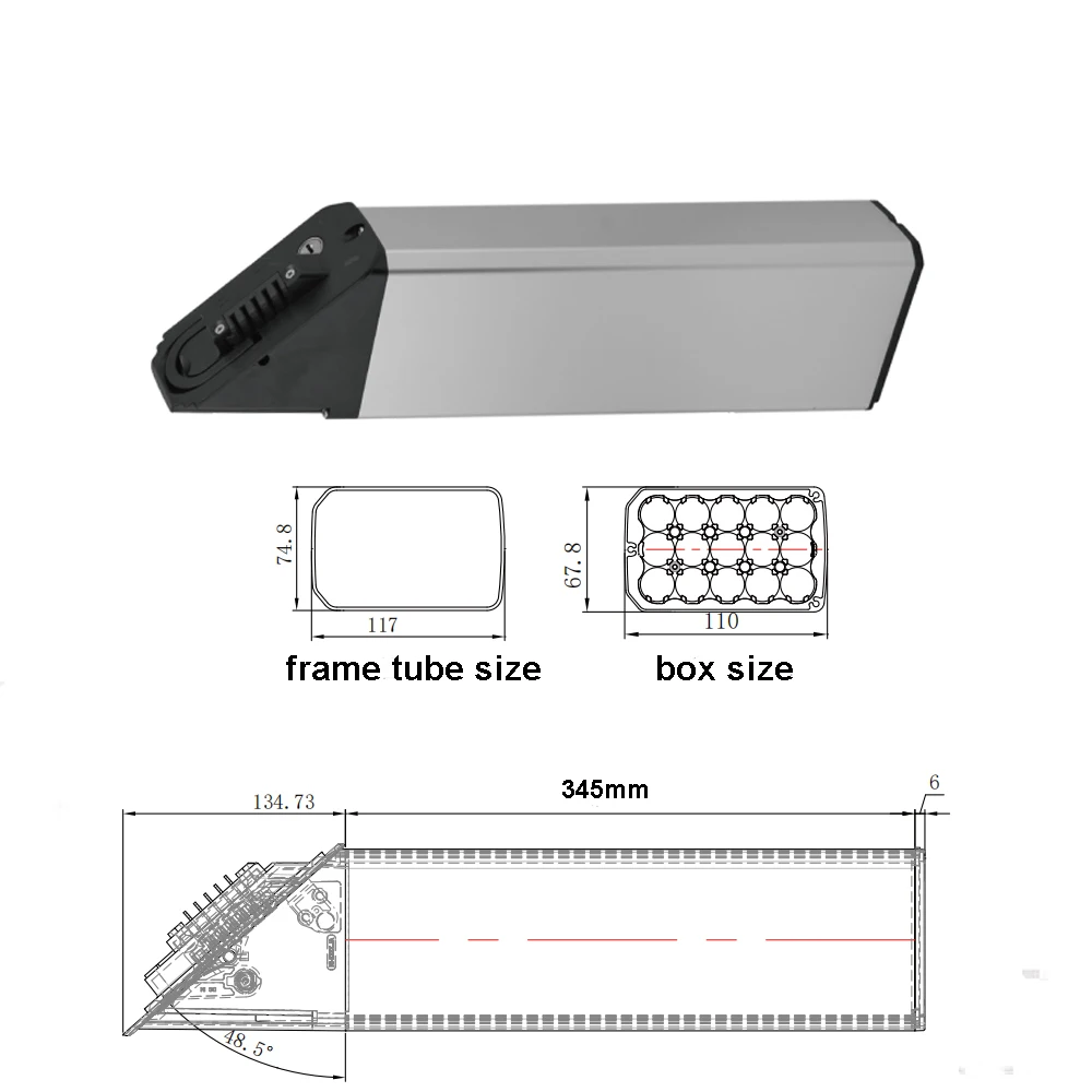 48V 12Ah 15Ah 17.5Ah Ebike Li-ion Battery for OneSport ONES3 Pro OT10 OT15 OT29 E-Bike Electric Bike