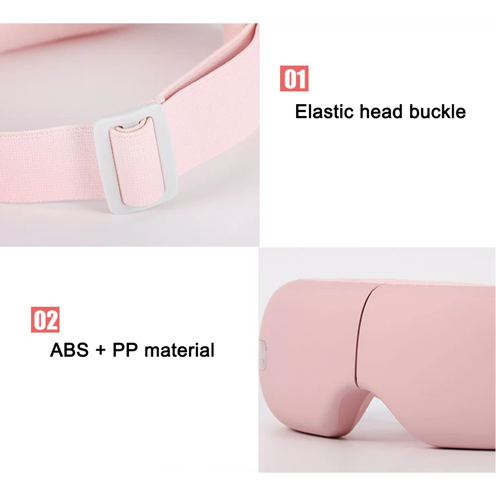 Eye Massager Smart Airbag Vibration Eye Care Instrument Hot Compress Bluetooth Eye Massage Glasses Fatigue Pouch & Wrinkle