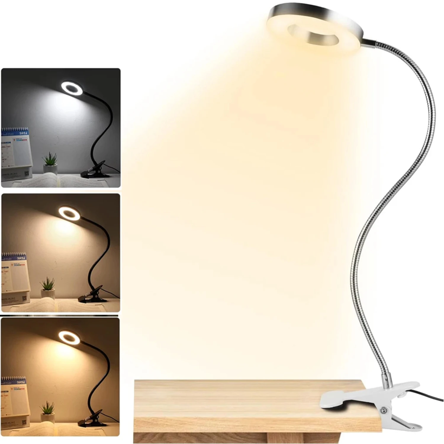 

New Comfortable, Flexible, and Adjustable Clip On LED Reading Light with Dimmable Eye Protection - Versatile Lighting Solution f