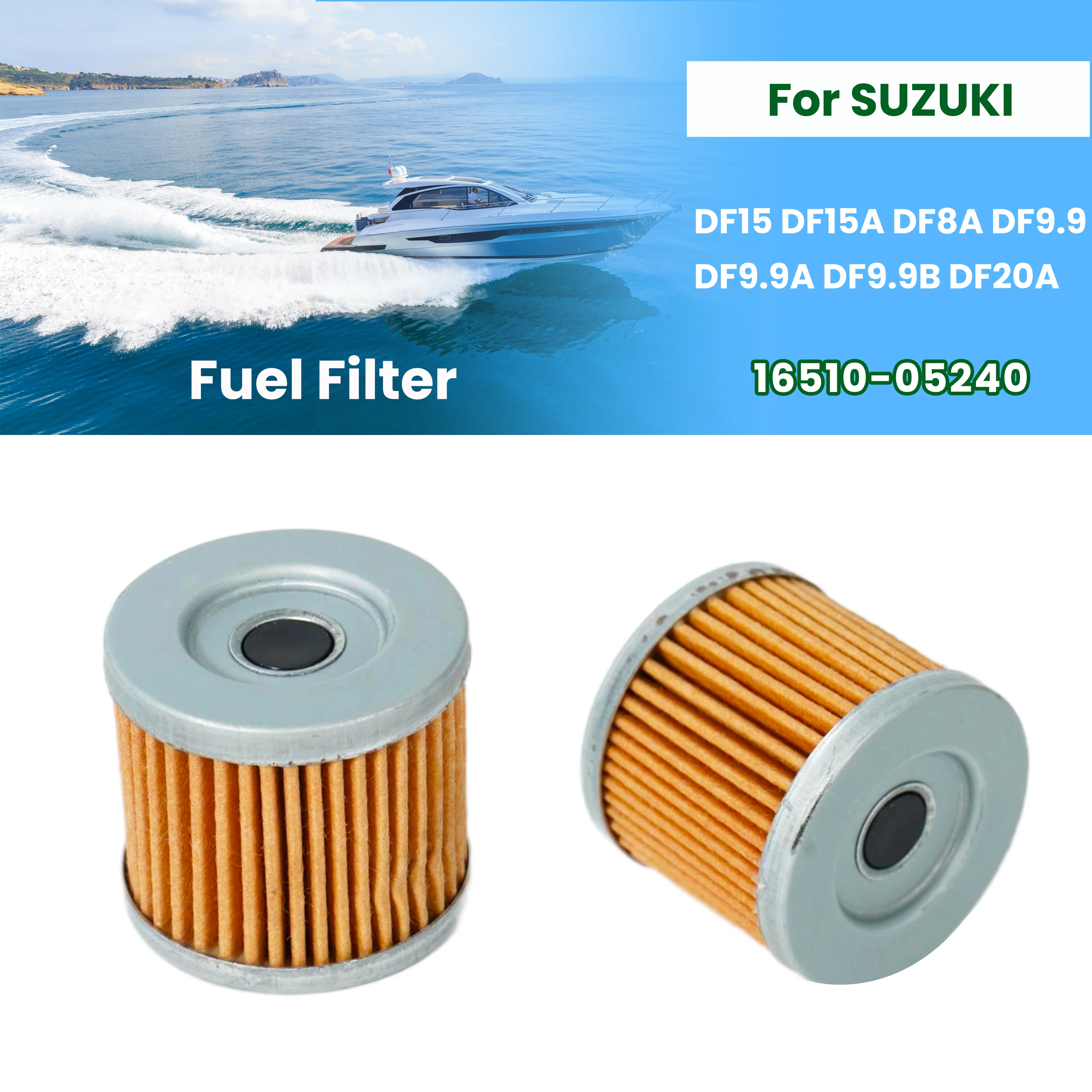 

16510-05240 Fuel Filter for Suzuki 9.9 15 8 HP 4 Stroke DF9.9 DF9.9B DF8A DF9.9A DF15 DF20A DF8A DF15A