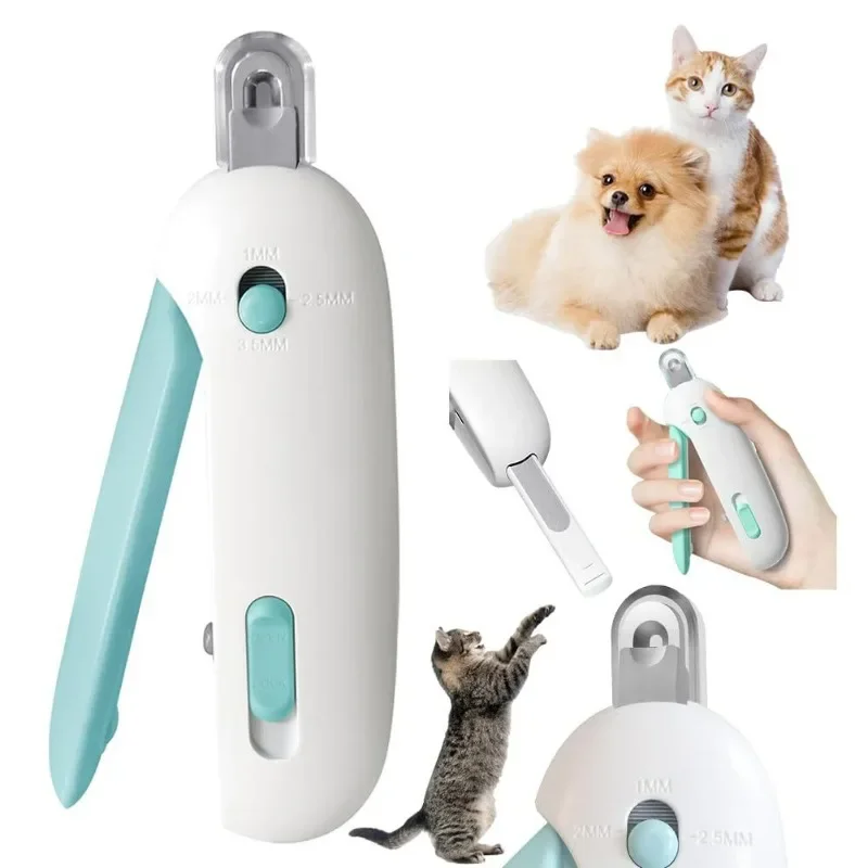 Pet Cat Dog Nail Clipper Cutter Adjustable Hole with Nail File To Avoid Excessive Cutting Professional Grooming Tool