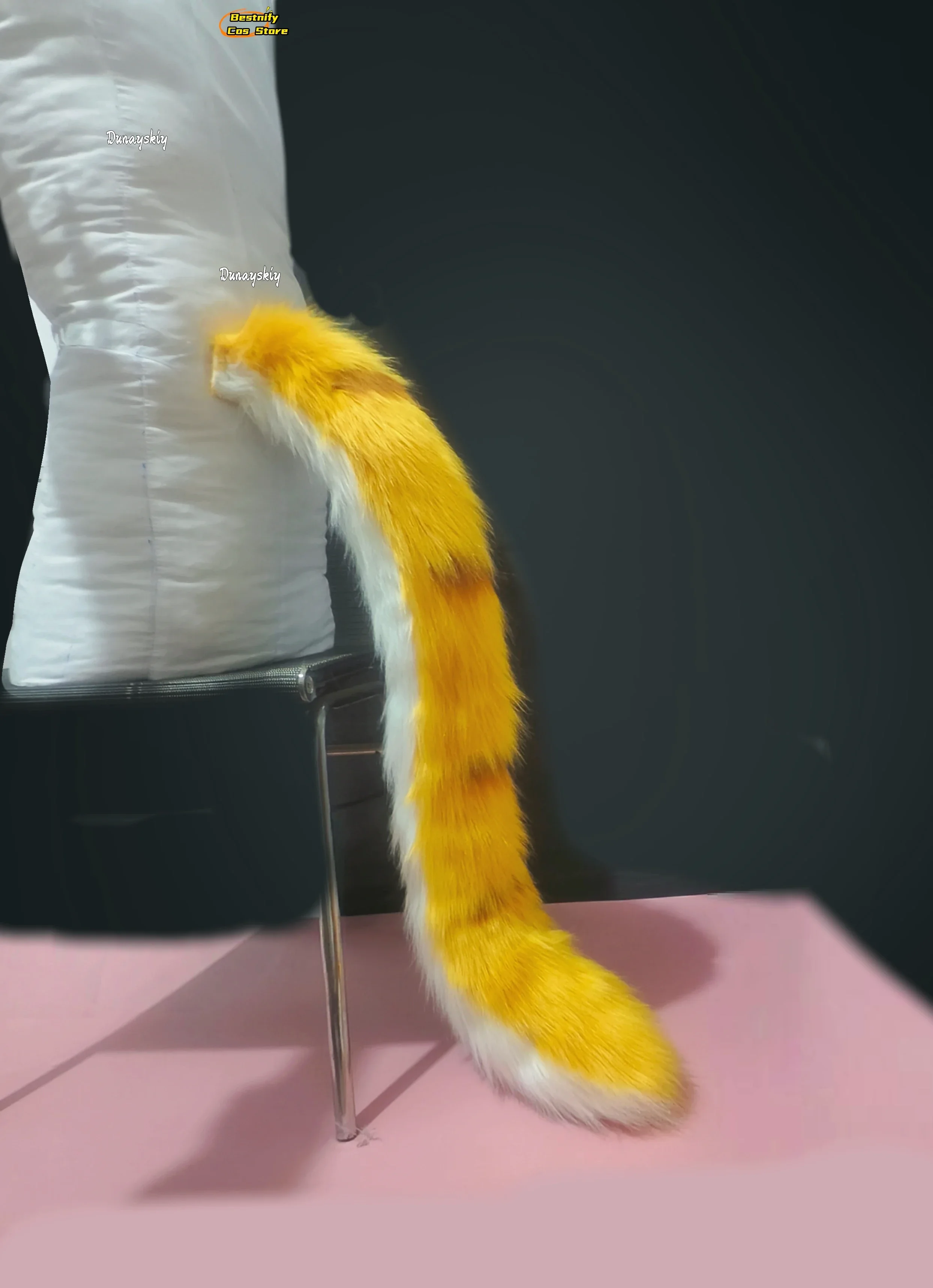 أزياء كوسبلايجو فوفو زينليس زون زيرو التأثيرية أنيمي رقيق قطيفة طويلة ذيل القط/الأذن زي الدعامة جو فوفو لعب الأدوار فروي