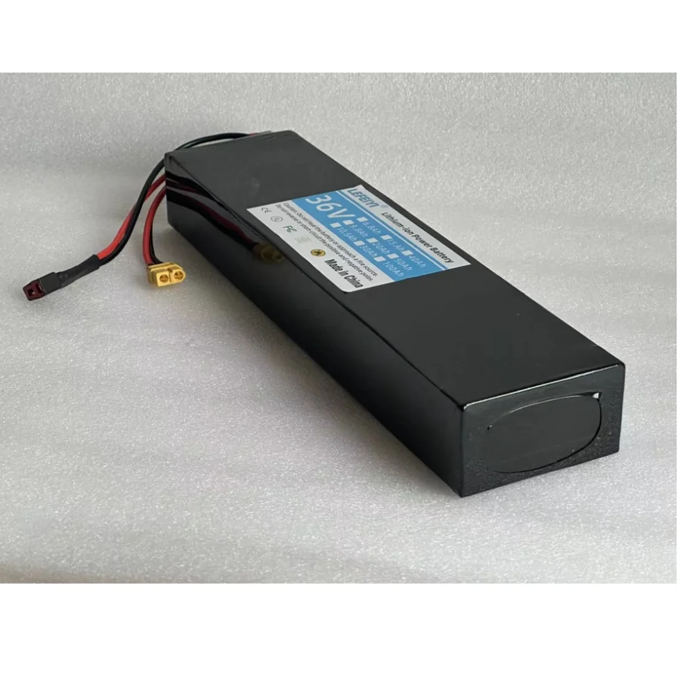 36V 9.8Ah Rechargeable Lithium Battery Pack 18650 10S3P 500W Power Modified 36V Electric Scooter Battery with BMS