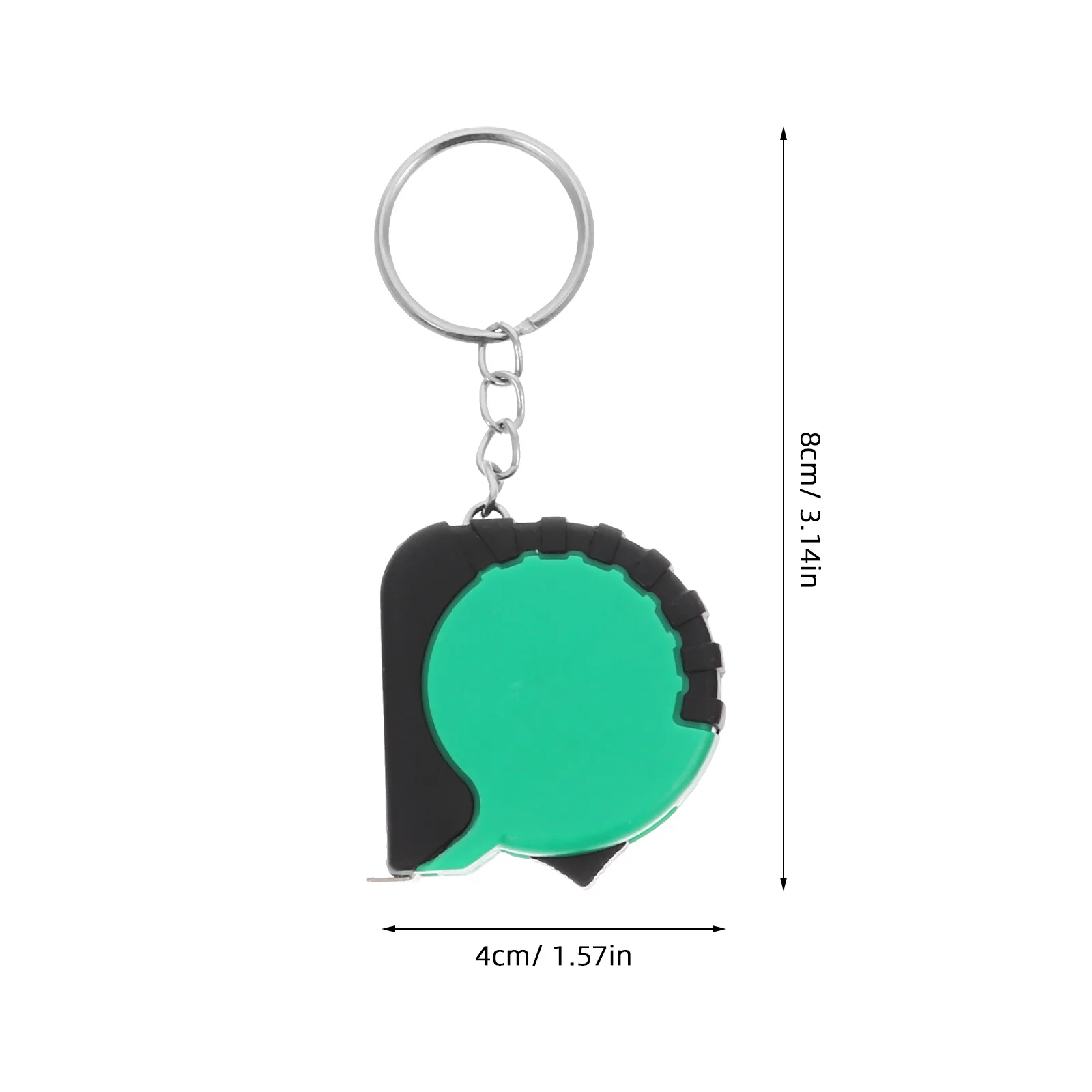 4pcs Mini Retractable Tape Measure Keychain Set Compact Metric Inch Portable Measuring Tool For Automatic Snap Durable