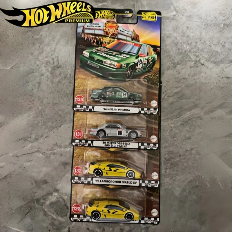 

Литая под давлением модель автомобиля Hot Wheels Boulevard Premium, масштаб 1/64, серия Garden Avenue, игрушка с Mercedes-Benz Pontiac Nissan