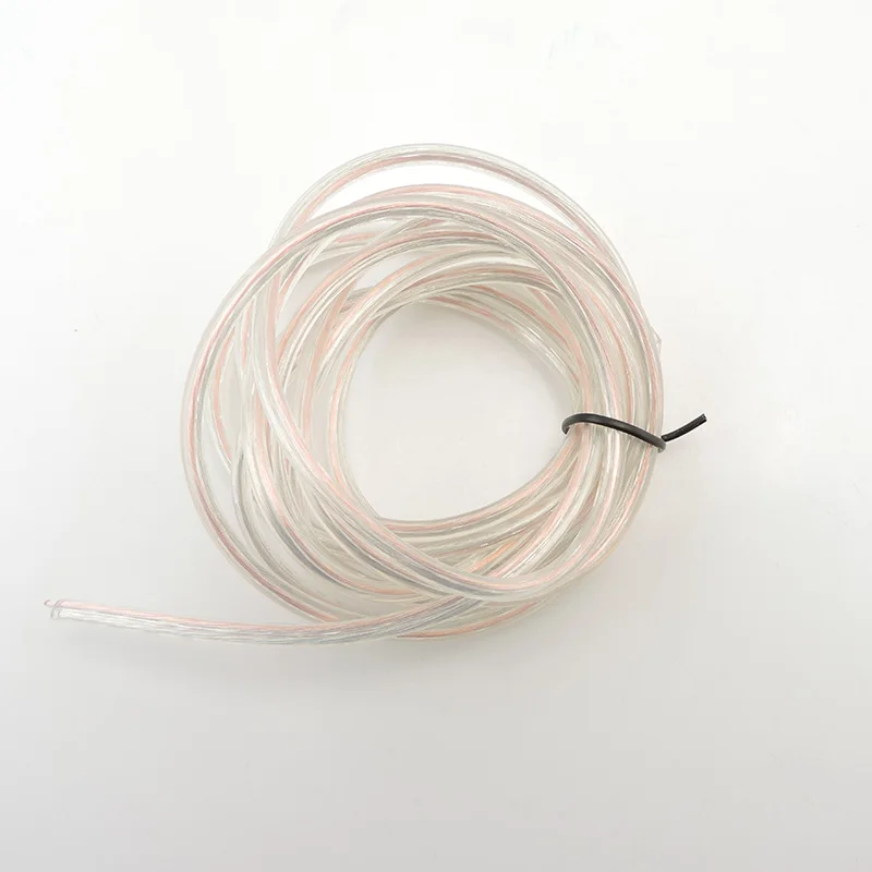 Transparent Round 2 Core Electrical Cable Clear Tinned Copper Wire Home Bedroom Bar Lighting Lamp Fitting