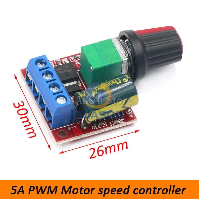 DC 1.8V-35V 2A 3A 5A 10A 30W 80W 90W PWM Motor Speed Controller Low Voltage Motor Speed Controller PWM Adjustable Drive Module