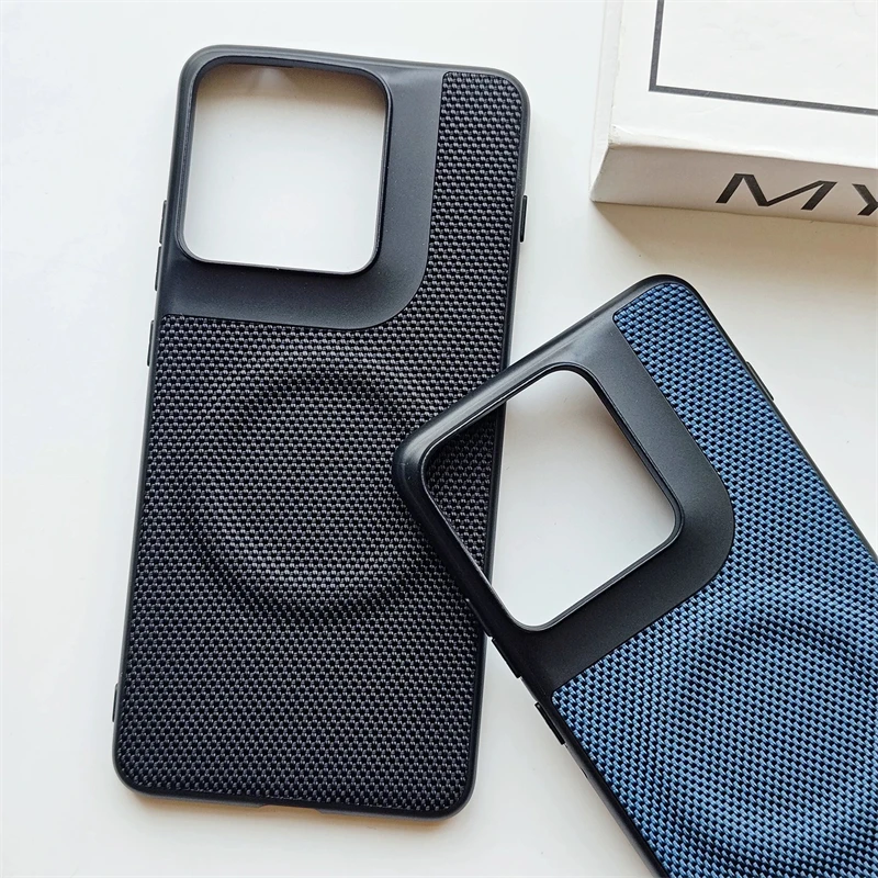Etui do Motorola Signature Moto Edge 70 Pro Edge70 Ultra 5G Magnetyczne Kompatybilne z MagSafe Nylonowe Tkane Matowe Skórzane Przyjazne dla Skóry Pokrowce — zdjęcie produktu 5