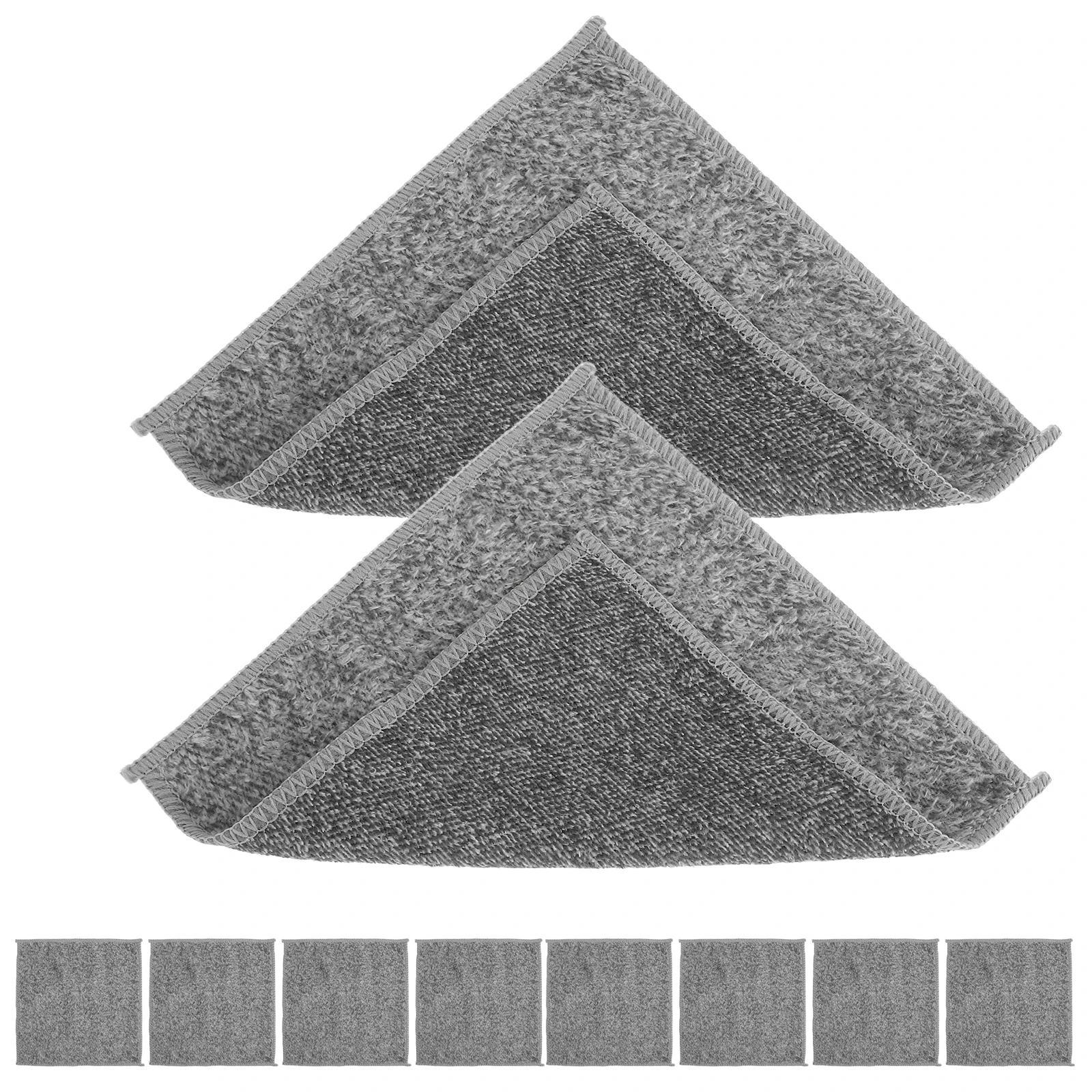 

10pcs Cleaning Kitchen Towel Dishwashing Reusable Bamboo Fiber Oil Resistant Scrubber For Bowl Cooktop Cleaning Kitchen