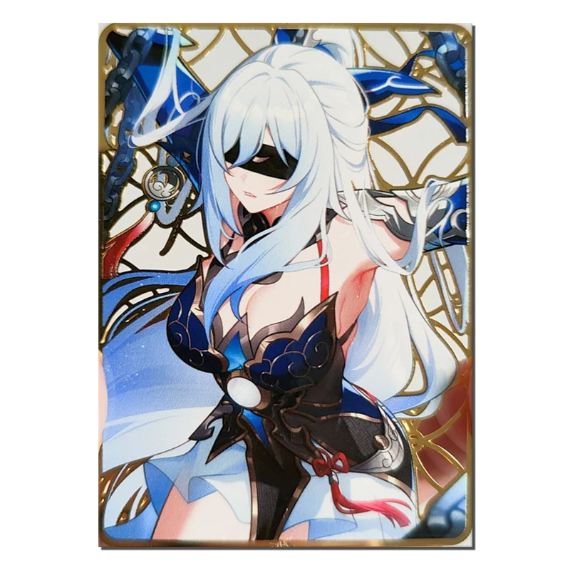 Anime Goddess Story DIY homemade metal cards Eula Kitagawa Marin Nahida Ayanami Rei Game Collection surprise Birthday present