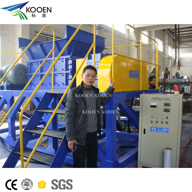 Hard plastic shredder/Heavy- Plastic Pipe Drum Barrel Shredding crushing Machine/ Shredder Crusher System