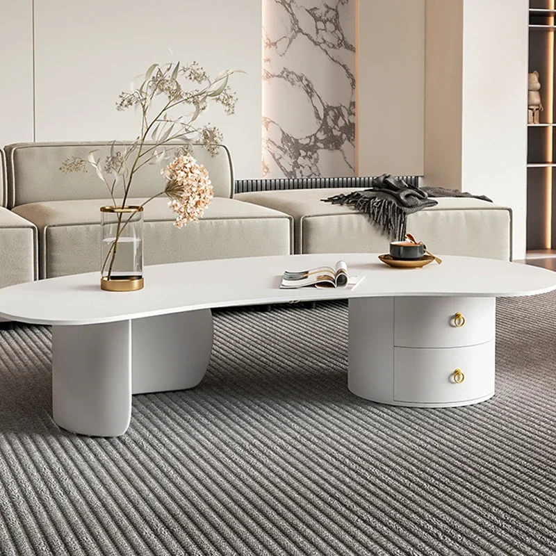 إكسسوارات طاولة القهوة الحديثة الجمالية، طاولات القهوة السوداء الصغيرة الخارجية لغرفة المعيشة، أثاث إيطالي مدمج