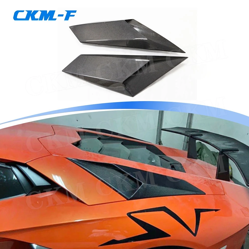 Rear Bumper Side Air outlet Splitters Flaps Apron For Lamborghini Aventador LP700 LP720 Upgrade ti LP750 SV Style Carbon Fiber