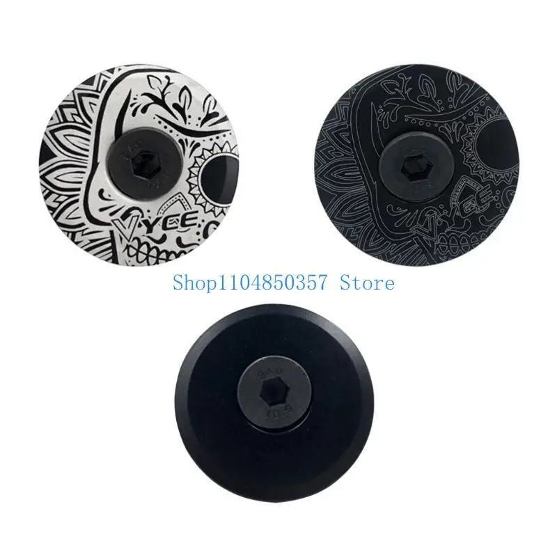 652F Bike Front Fork Stem Top Cap Headset Cap & Screw Bike Riding Decoration