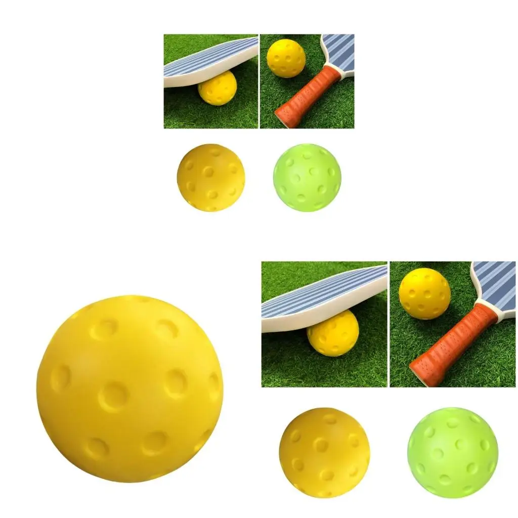 

Q39E Quiet Foam Pickleballs Practice Balls PU Foam Pickleballs for Indoor & Outdoor