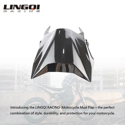 LINGQI RACING Original Black Front Fender Black Mudguard Headlight Shroud Skid Plate Brackets For  Ultra Bee