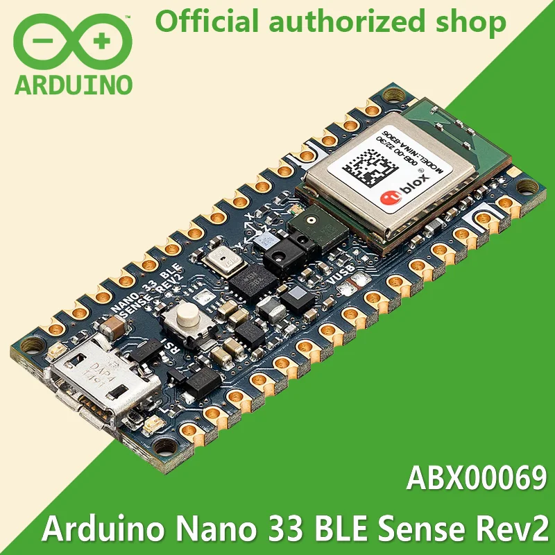 

Arduino Nano 33 BLE Sense Rev2 ABX00069 nRF52840 Development board Italy imported new original authentic