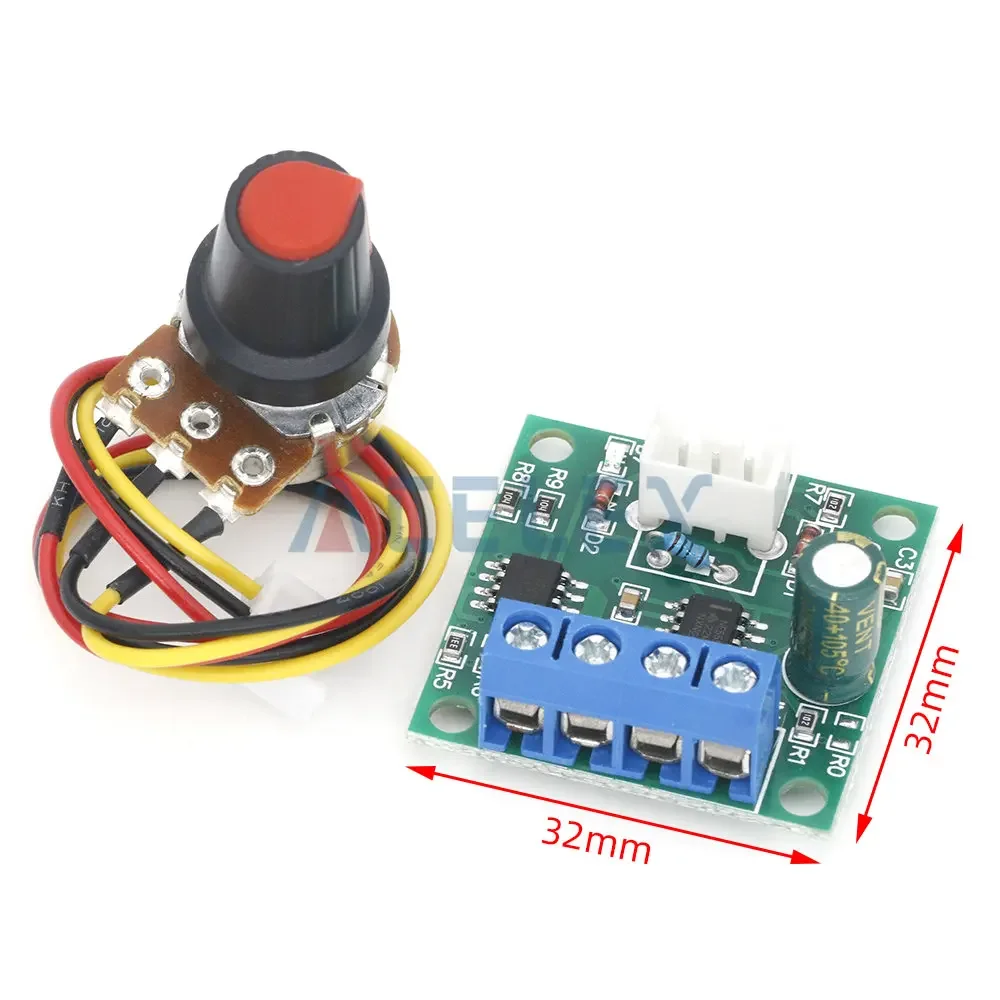 PWM Motor Speed Controller Automatic DC Motor Regulator Control Module Low Voltage DC 1.8V to 15V 2A