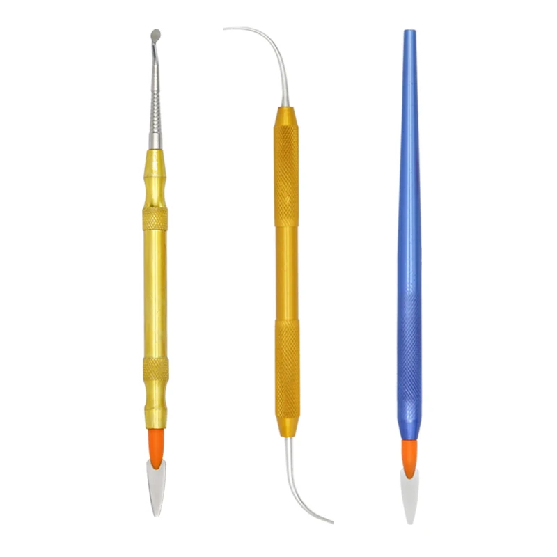 1Pc Rzeźba dentystyczna Nóż Narzędzia do rzeźbienia w wosku Ceramiczna porcelanowa szpatułka do mieszania Ostrze noża Narzędzie laboratorium dentystycznego