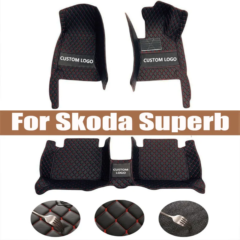 

Car Mats For Skoda Fabia 5J MG MK2 2007~2014 Auto Carpets Rugs Leather Floor Mat Waterproof Pad Interior Parts Car Accessories