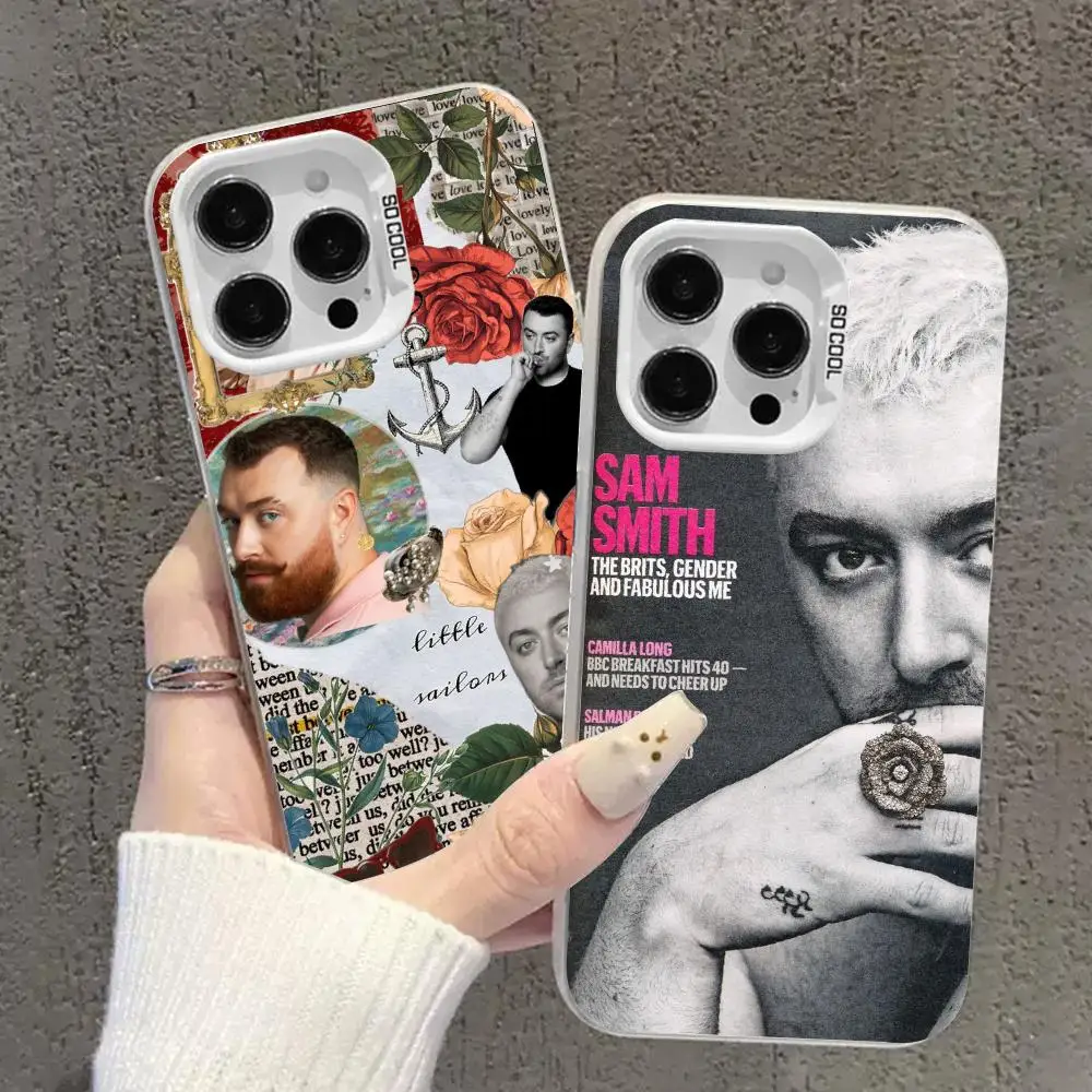 Sam Smith Phone Case For iPhone 17 16 e 15 14 13 12 11 XS Pro Max White IMD Colorful Silver Suitable case