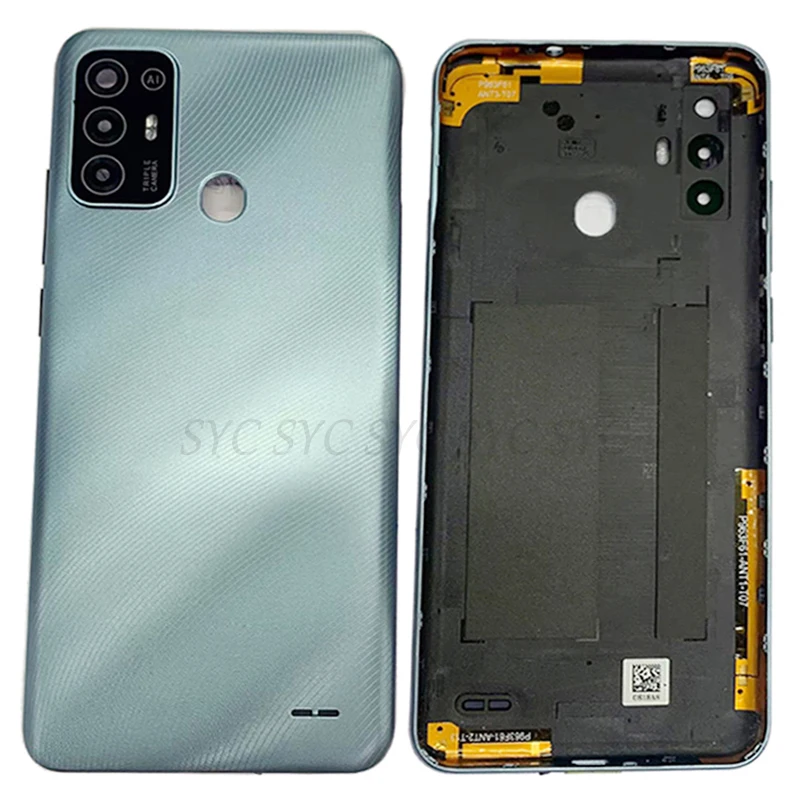 Battery Cover Rear Door Case Housing For ZTE Blade A52 Back Cover with Camera Lens Logo Repair Parts