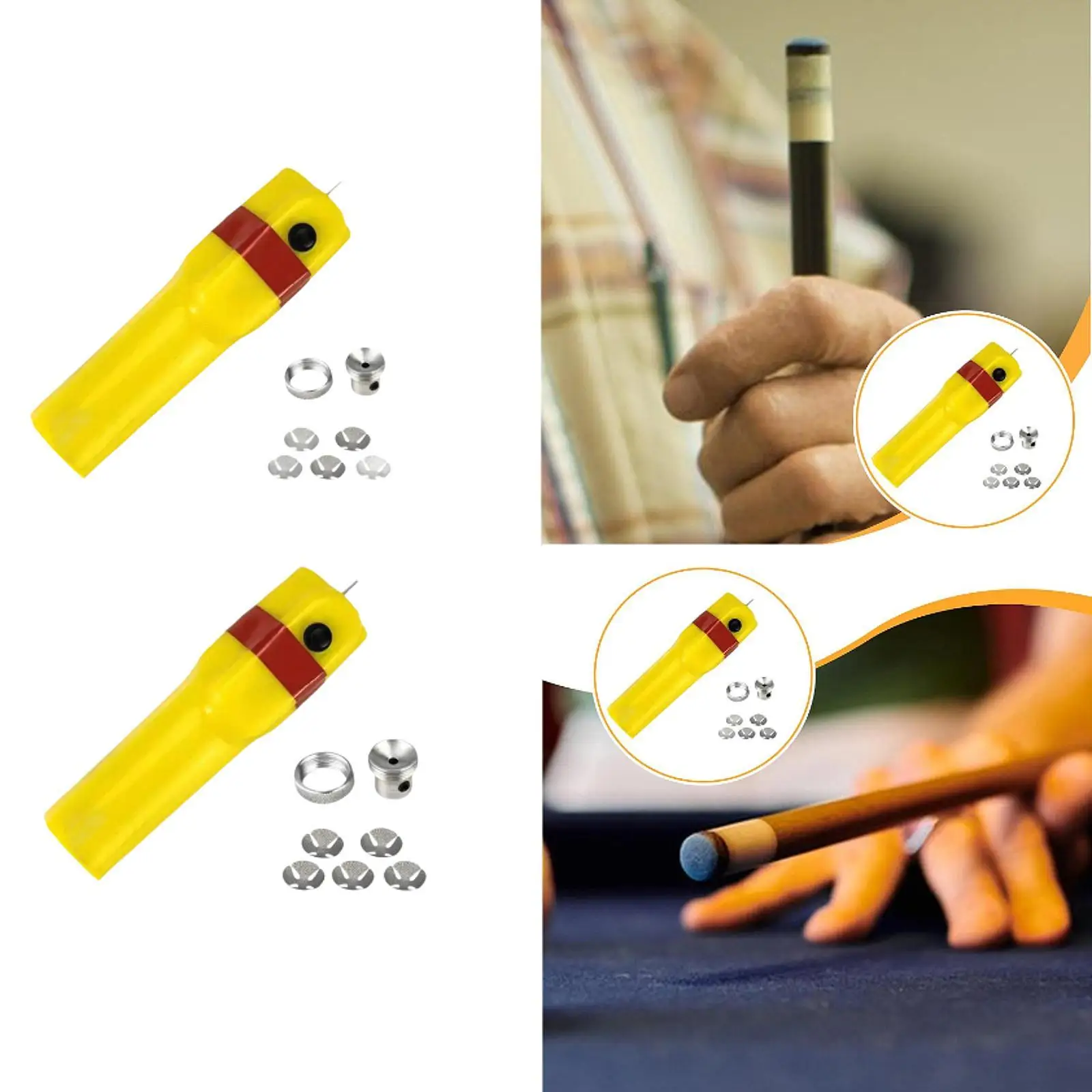 

Pool Cue Tip Shaper Burnisher Grinding Head Billiard Cue Maintenance Grinder