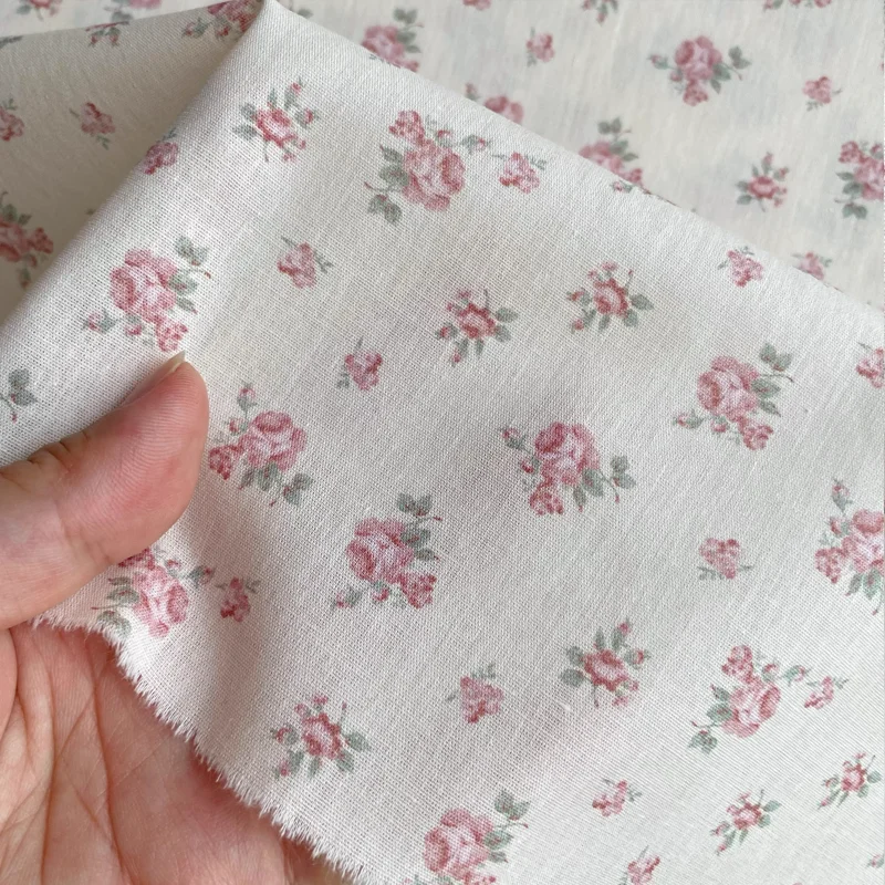 145 سنتيمتر * 50 سنتيمتر صغيرة الأزهار رقيقة نسيج القطن مناسبة ل اليدوية ملابس الحيوانات الأليفة الحجاب لعبة ملابس دمى فساتين ملابس خاصة