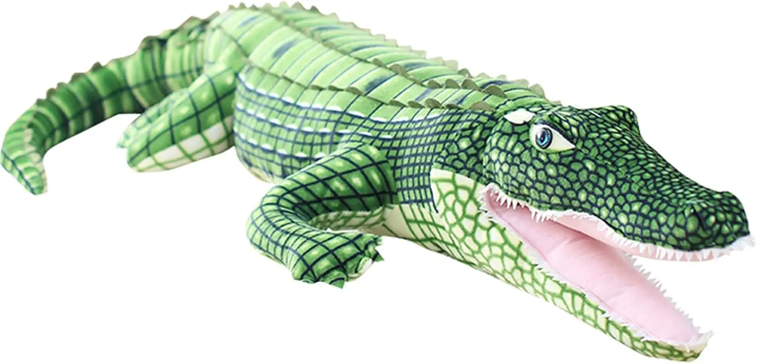 

Realistic Crocodile Stuffed Animal, 39 Inch Jumbo Soft Plush Toy, Huggable Pillow Gift for Kids and Adults