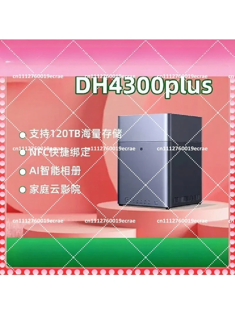 Personal Cloud NAS Storage, 4-Bay Desktop with 8GB RAM, Remote Access & AI Photo Album, Diskless Network Attached Storage