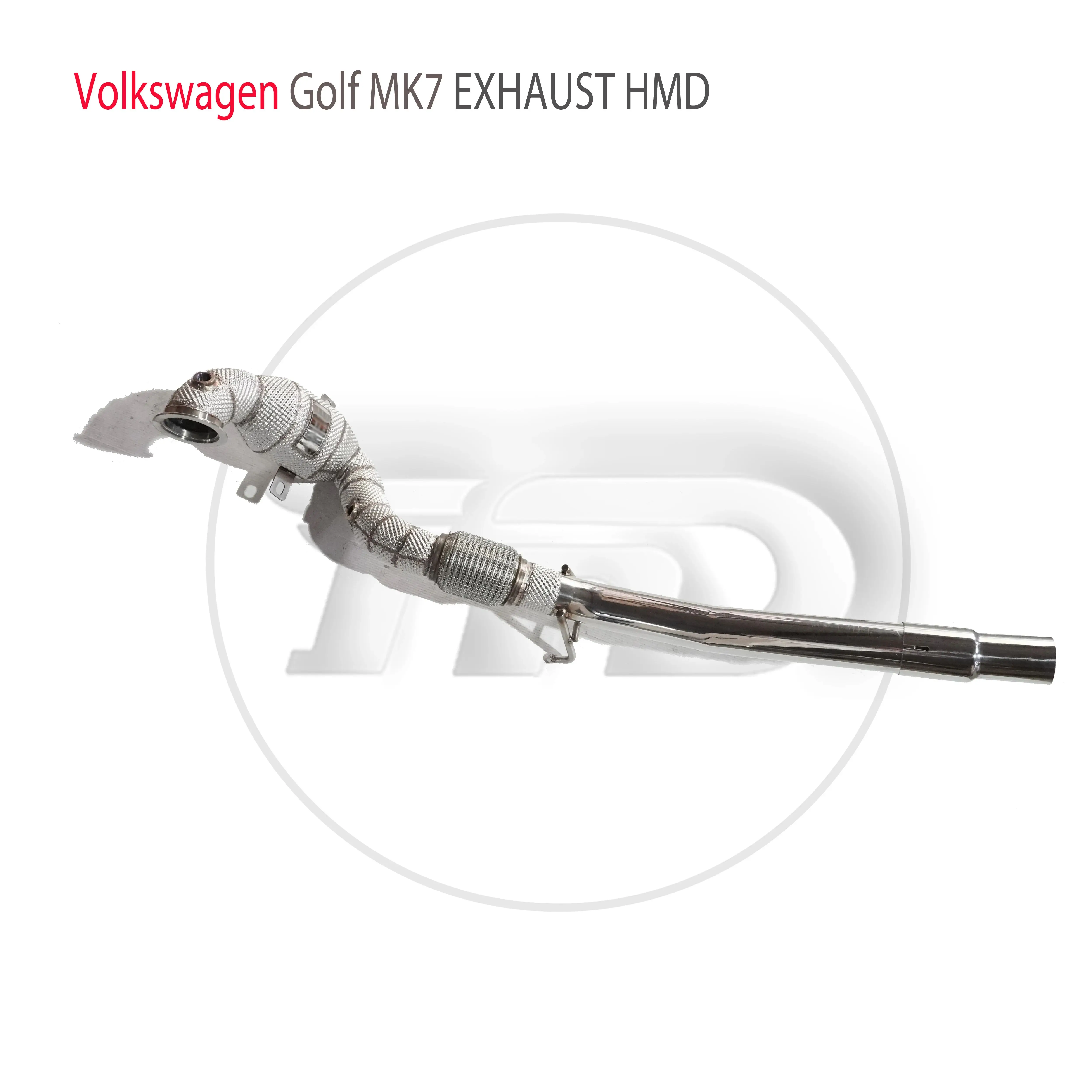 HMD Exhaust High Flow Downpipe for Volkswagen Golf MK7 1.4T With Catalytic Converter