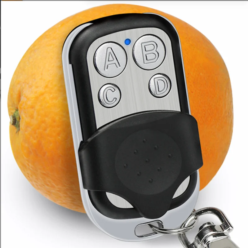 433 МГц беспроводной копирующий пульт дистанционного управления, металлический четырехклавишный гаражный дверь, рольставни, копирующий код, пульт дистанционного управления