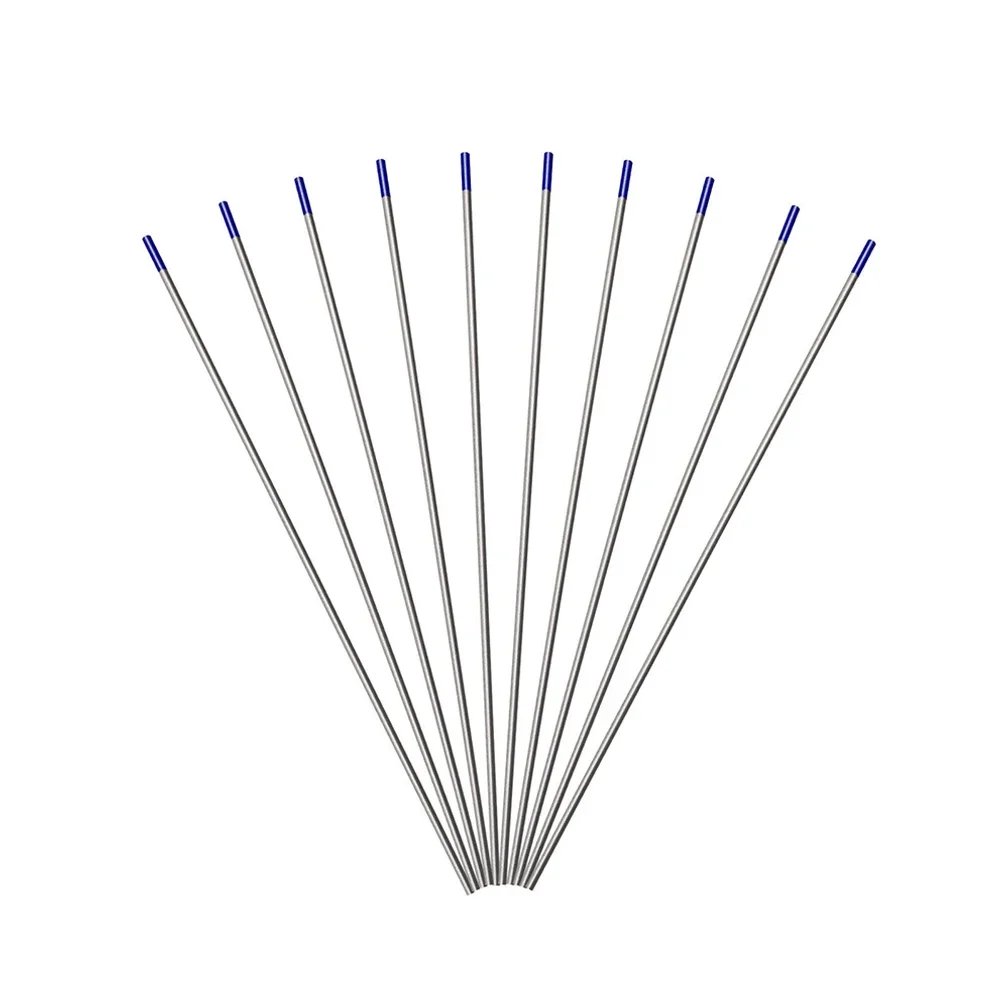 

10PCS Tungsten Electrode TIG Welding Rod WL20 Lanthanated 2% Blue 1.0*150mm 1.6*150mm 2.4*175mm Working With Low Current