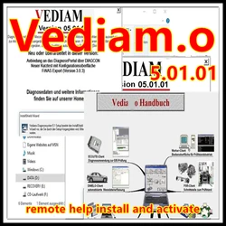 Newest Vediamo 5.01.01 remote free help install and activate for MB STAR C4 SD C5 Vediamo 4.01.01 OpenPort Offline programming