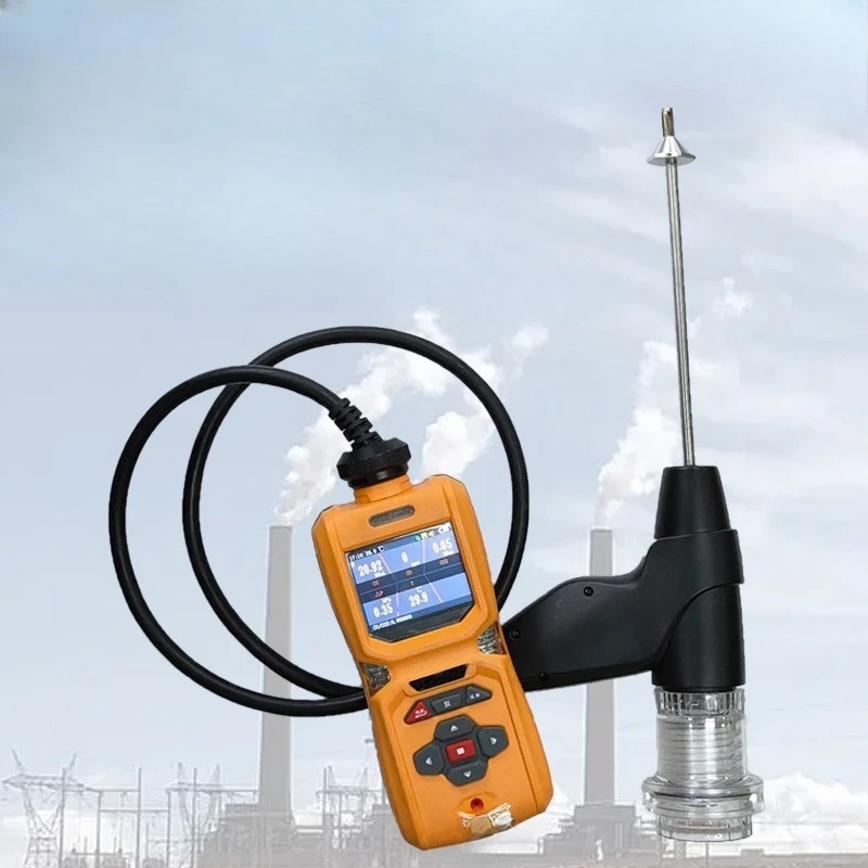 

Flue gas carbon monoxide detection analyzer portable oxygen pressure carbon dioxide temperature detector