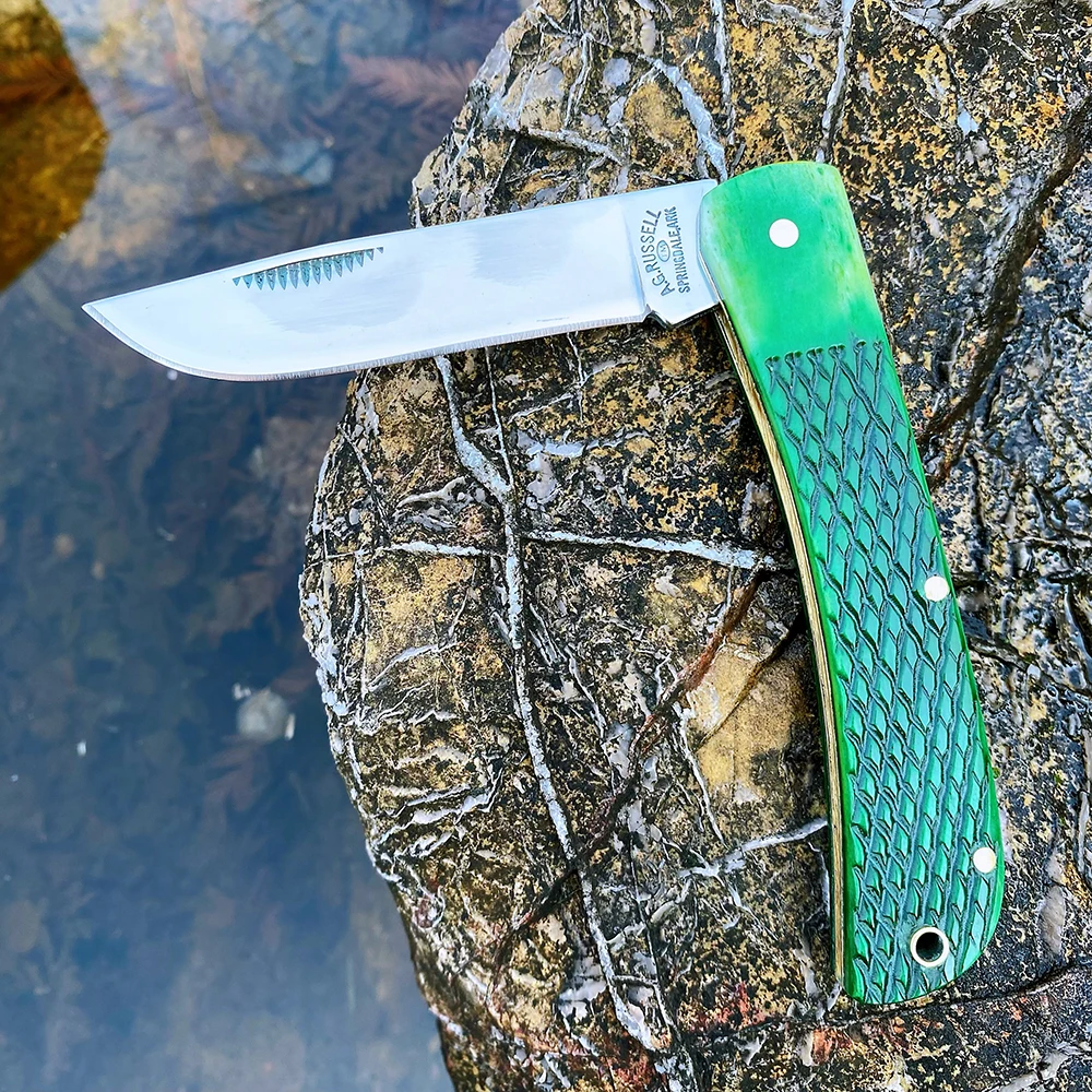 

Watchman High Quality Trapper Knives Pocket Blades Slip Joint Folding Knife Classic Bone Grips Mirror Finish