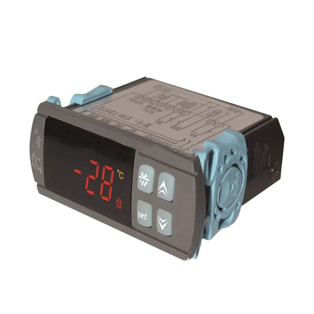 Controlador de Temperatura para Refrigerador Armário de Cortina de ar com Resfriamento e Descongelação Escudo Impermeável Ew-t207z