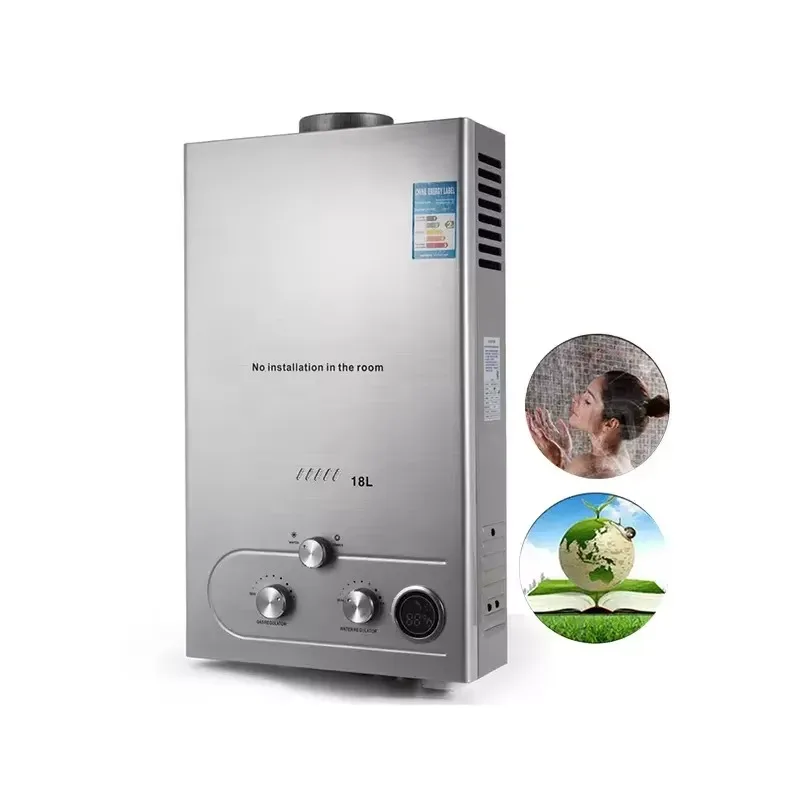 Calentador de Agua a Gas LPG sin Tanque de 18L, Calentadores de Agua Inteligentes, Oferta Especial