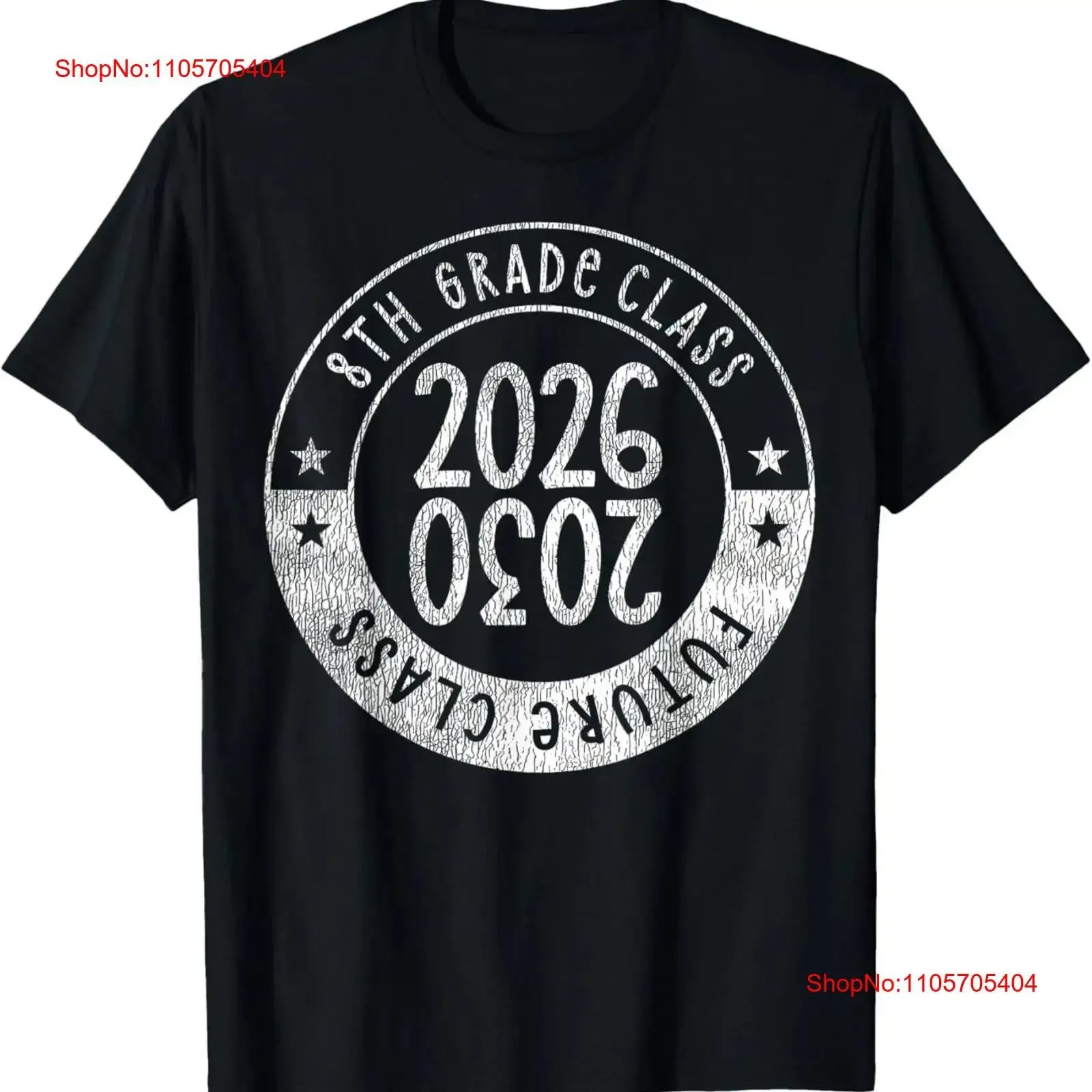 Retro 8th Grade Graduation Senior 2026 Future Class of 2030 T Shirt long or short sleeves vintage Washed Slightly Soft homme