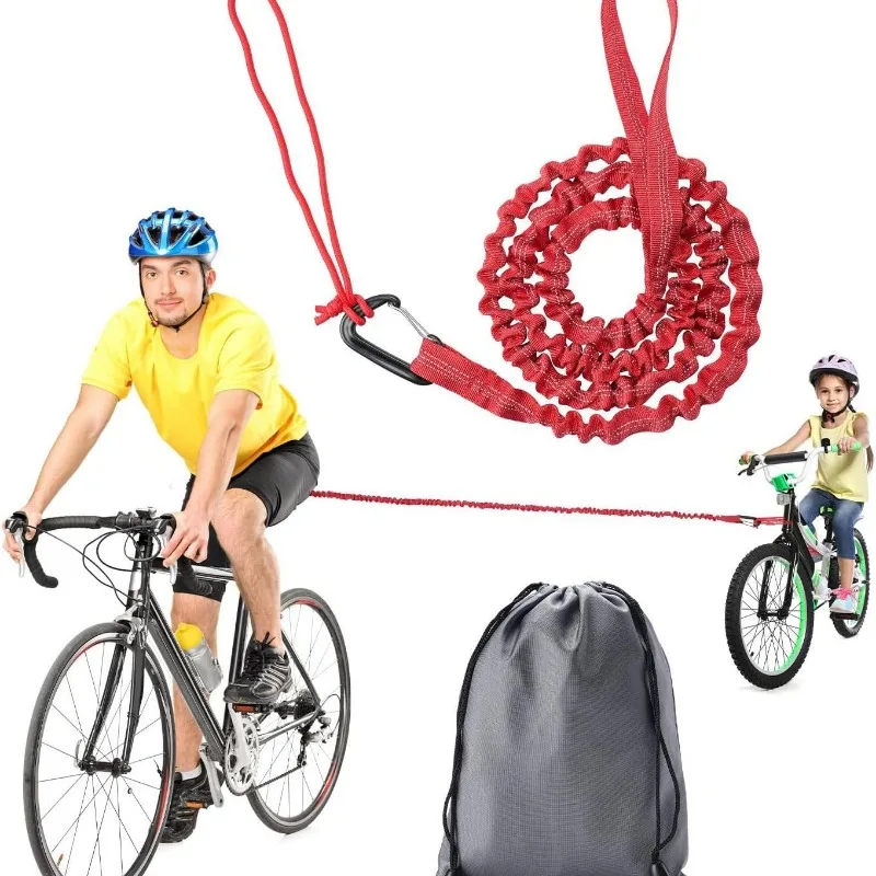 Bicycle Traction Rope Parent-Child MTB Bike Towing Nylon Traction Rope Trailer Rope Outdoor Tool Cycling Safety Equipment