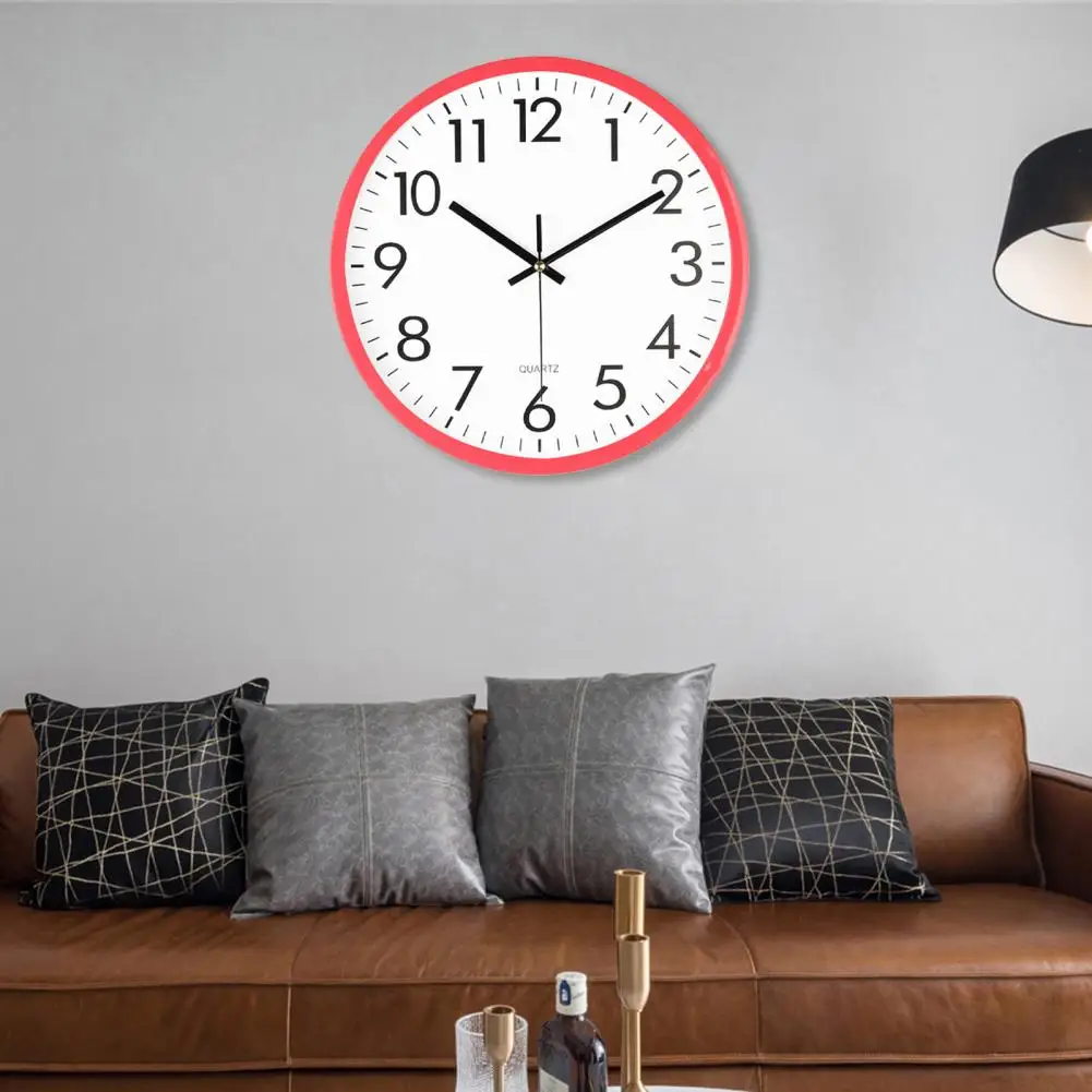 Modern Design Clock Silent Wall Clock High Accuracy Wall Clock with Numerals Easy to Hang Battery Operated Silent Non-ticking