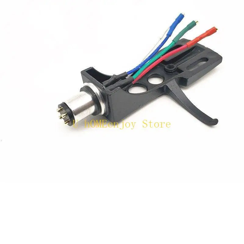 B0KF 4 Pin Contacts Black Turntable Headshell For Technics For Turntables Fit Phono Turntables Headshells Accessories