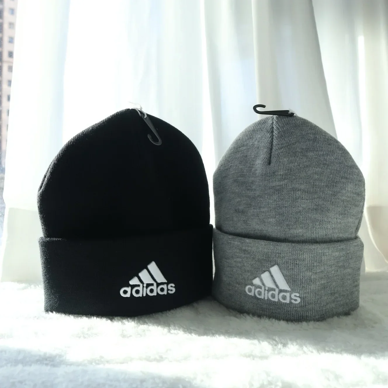 Adidas Classic Logo Acrylic Wool Cap for Men and Women Classic Styles Adidas Unisex-Adult Trefoil Beanie