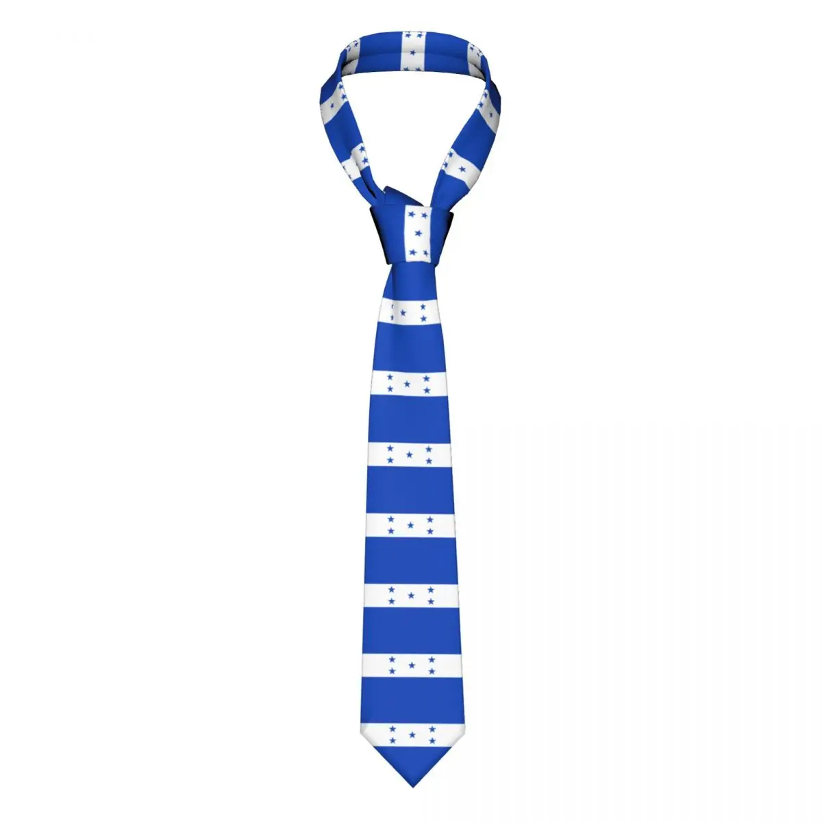 Honduras Flag Neckties Men Women Polyester 8 cm Neck Ties for Men Slim Classic Daily Wear Business